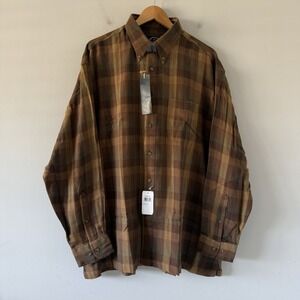 BD Baggies Plaid Shirt Mens XL Flannel Cotton Wool Outdoor Workwear Button Up